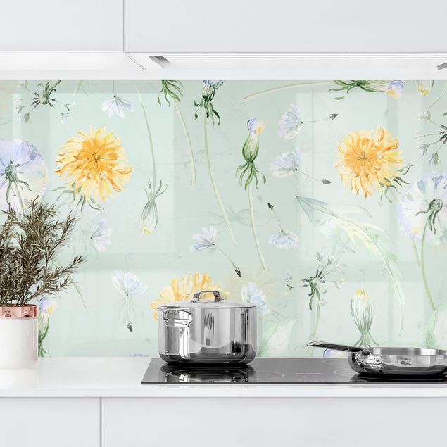 Revêtements muraux pour cuisine - Watercolour Dandelion