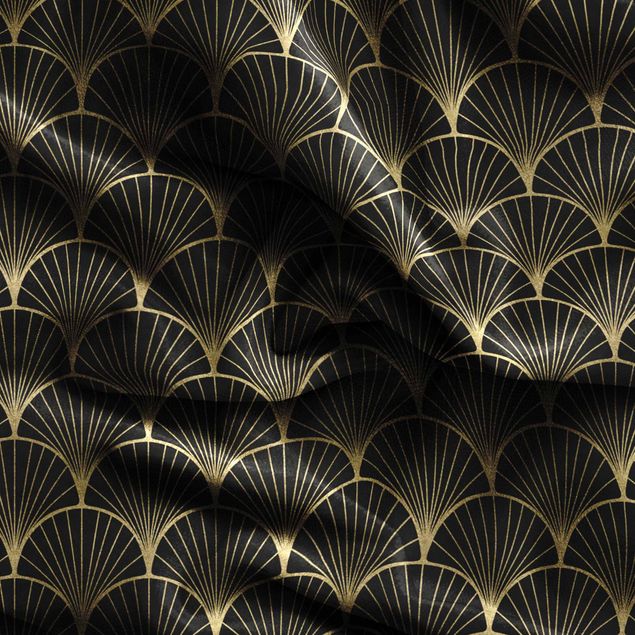 rideaux motifs Art Deco On Black II