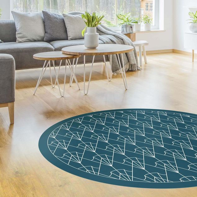 tapis modernes Art Déco Flèches avec bordure