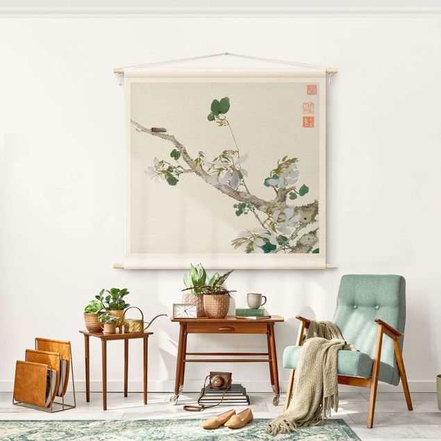 tenture moderne Asian Drawing - Branch With Blossoms