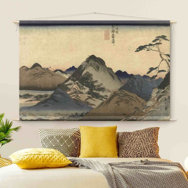 Tableau montagnes Asian Drawing - Mountains