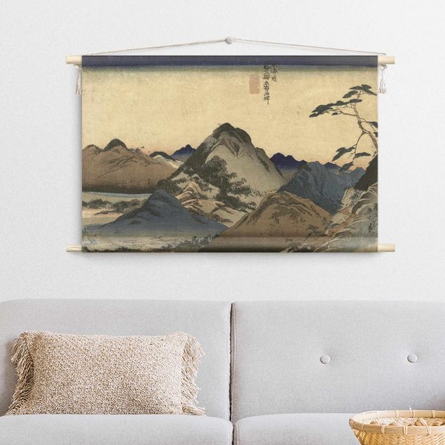 tenture murale contemporaine Asian Drawing - Mountains