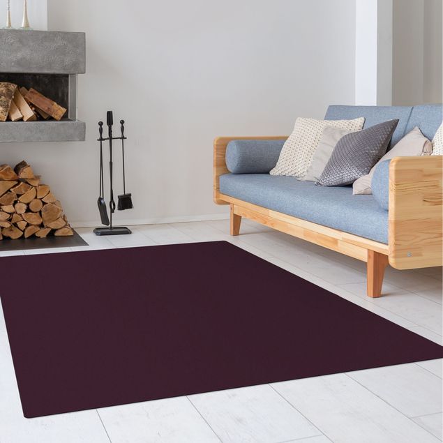tapis violet chambre Aubergine