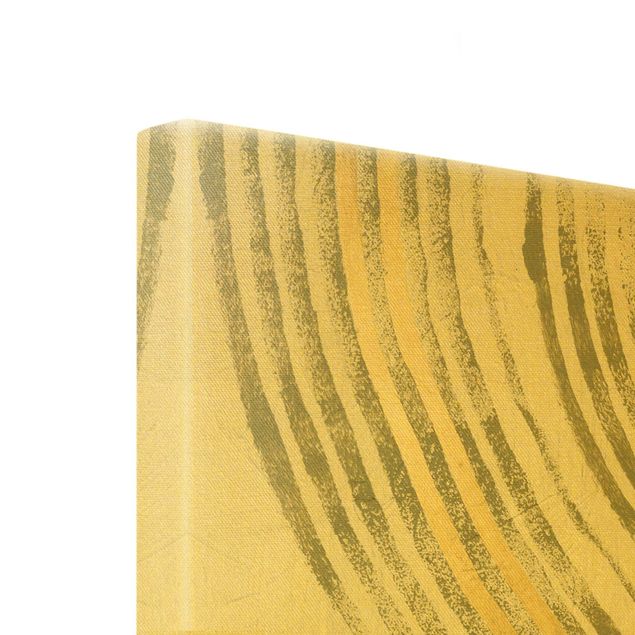 Impression sur toile - Radiating Waves Gold Set
