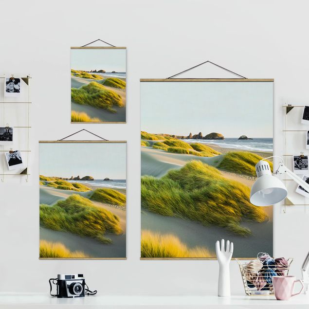 Tableau moderne Dunes et herbes à la mer