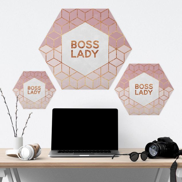 Hexagone en forex - Boss Lady Hexagons Pink