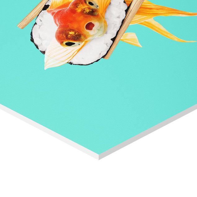 Tableaux de Jonas Loose Sushi avec poisson rouge