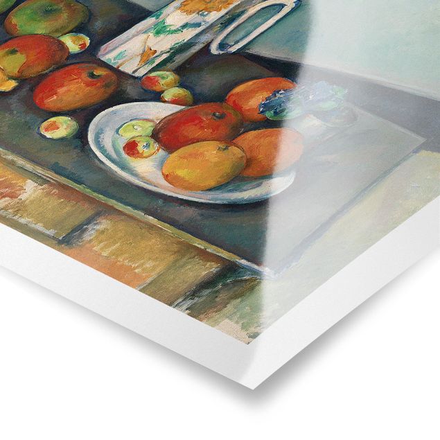 Tableaux reproductions Paul Cézanne - Nature morte avec un pot à lait et des fruits