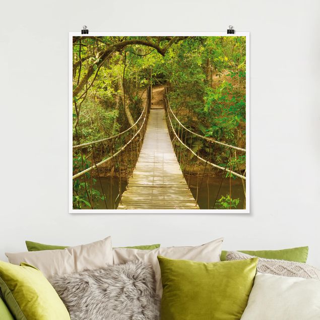 Tableau paysages Jungle Bridge