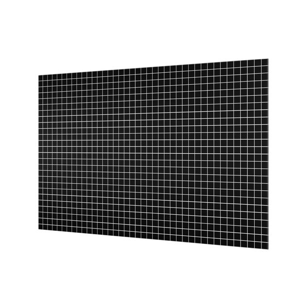 Fond de hotte - Mosaic Tiles Black Matt