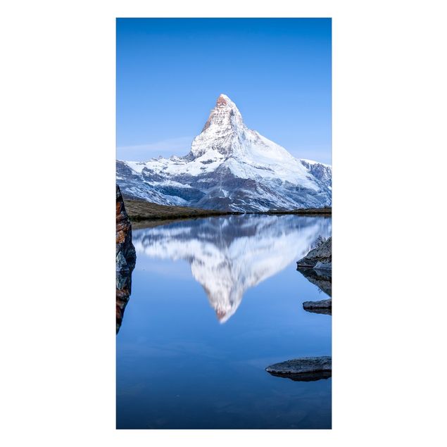 Revêtement mural de douche - Stellisee Lake In Front Of The Matterhorn