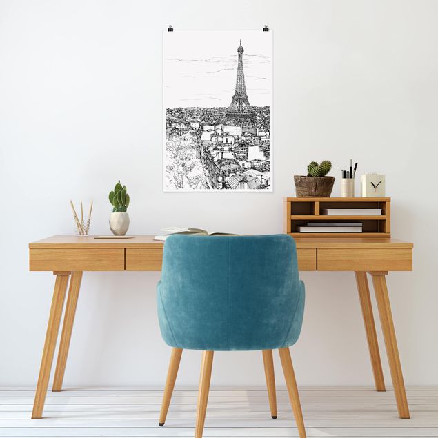 Poster villes Étude de la ville - Paris