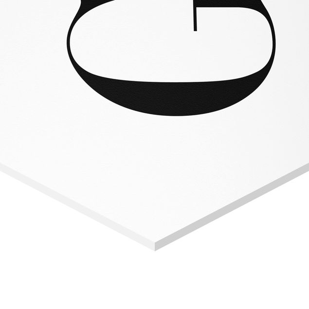 Hexagone en forex - Letter Serif White G