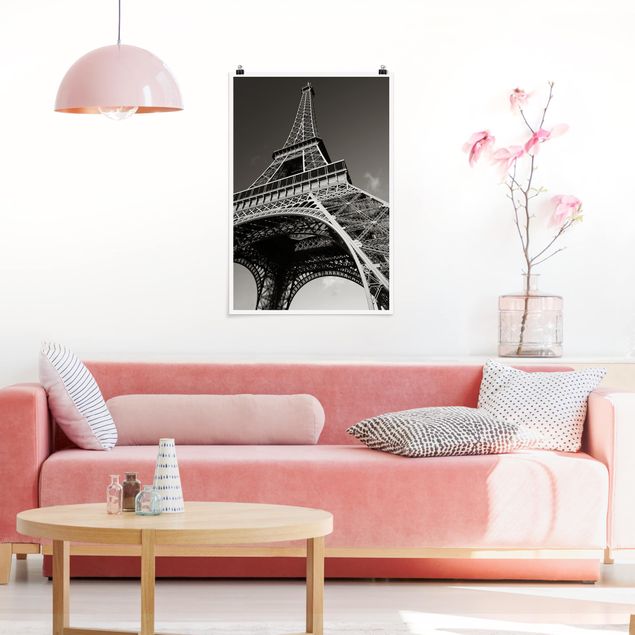 Poster villes Tour Eiffel à Paris