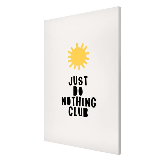 Tableaux modernes Do Nothing Club Jaune