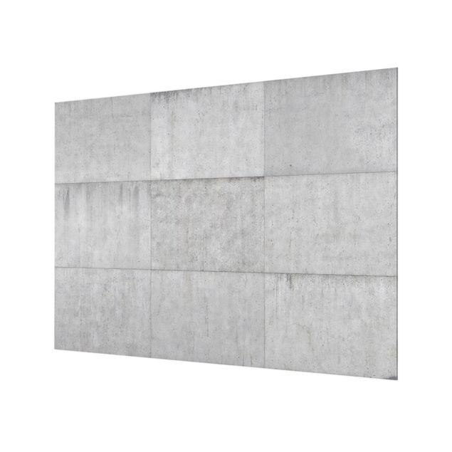 Fond de hotte - Concrete Tile Look Grey