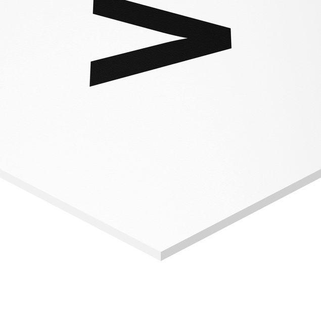 Hexagone en forex - Letter White V