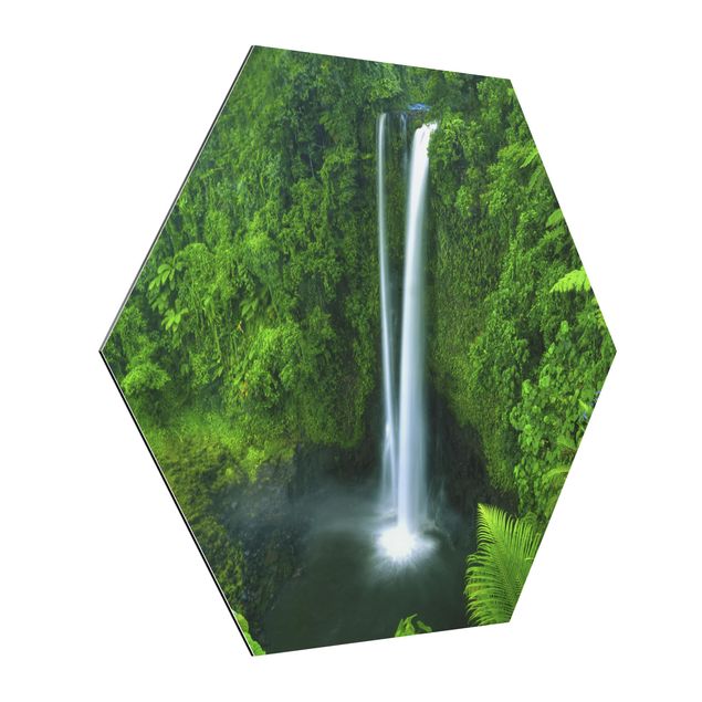 Tableau jungle tropicale Heavenly Waterfall