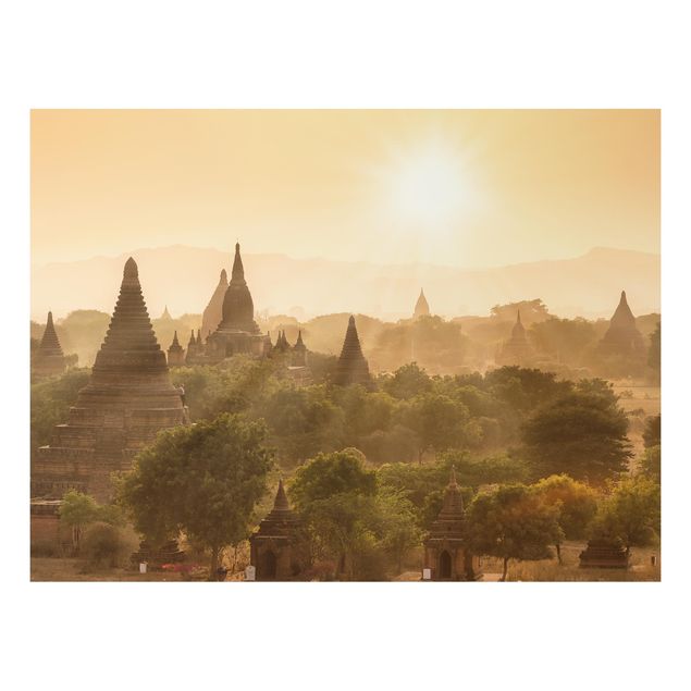 Tableau paysages Coucher de soleil sur Bagan