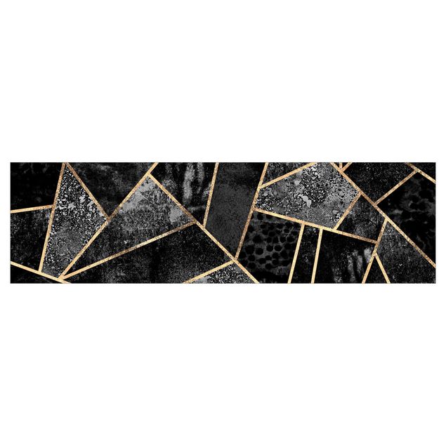 Revêtement cuisine - Grey Triangles Gold
