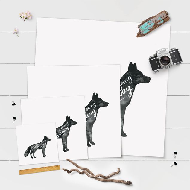 Poster - Animals With Wisdom - Fox