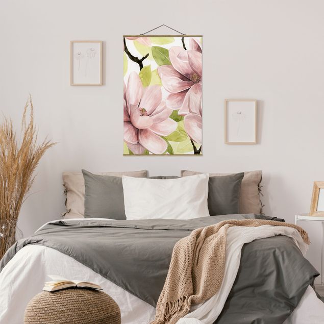 Tableaux fleurs Magnolia Blushing II