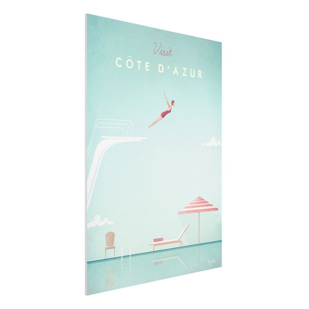 Déco murale cuisine Poster de voyage - Côte D'Azur