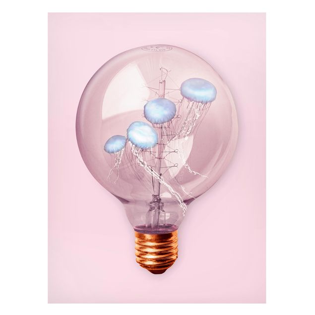 Tableau moderne Ampoule avec Méduse