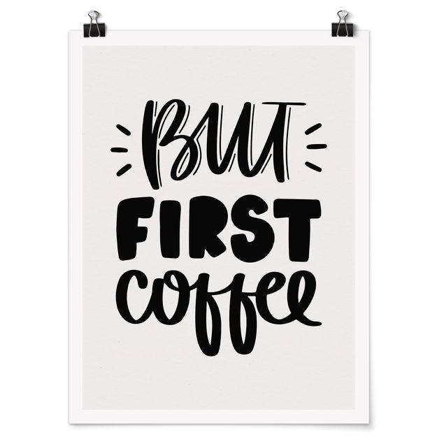 Tableaux citations But First, Coffee - Mais d'abord, le café