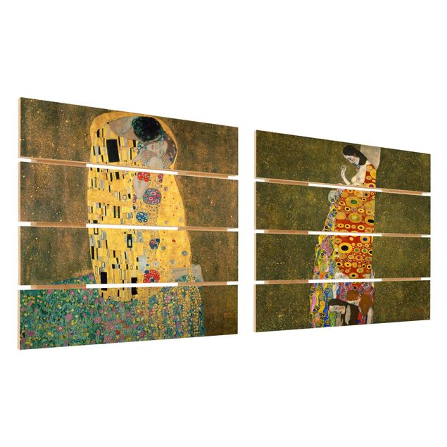 Tableaux Gustav Klimt - Baiser et espoir