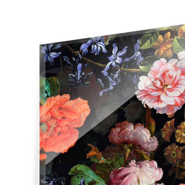Fonds de hotte - Dark Flower Bouquet - Format paysage 1:1