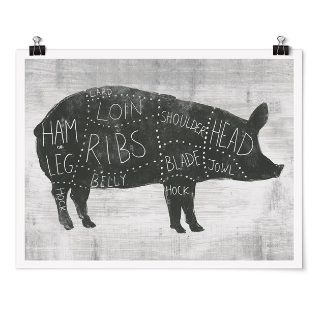 Tableau citation Planche de boucherie - Porc