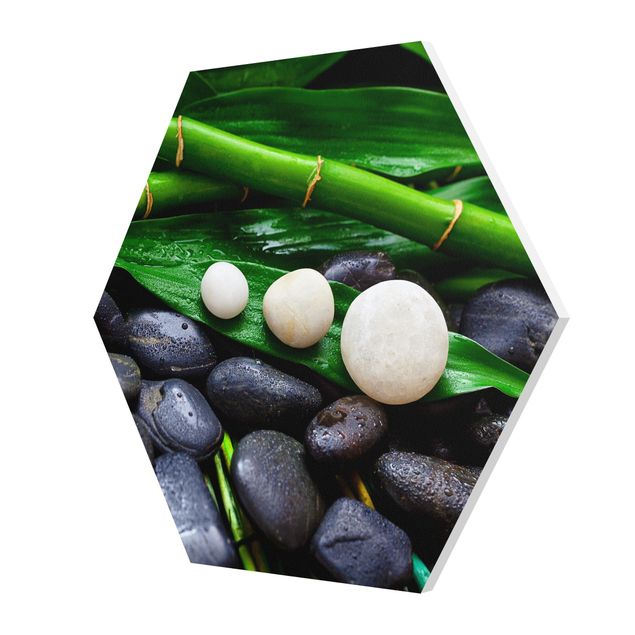 Tableaux forex Bambou vert avec pierres zen