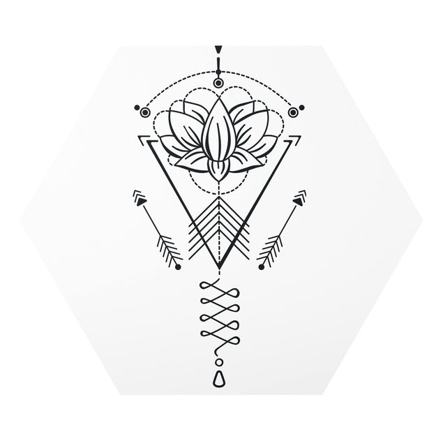 Tableaux forex Lotus Unalome avec flèches