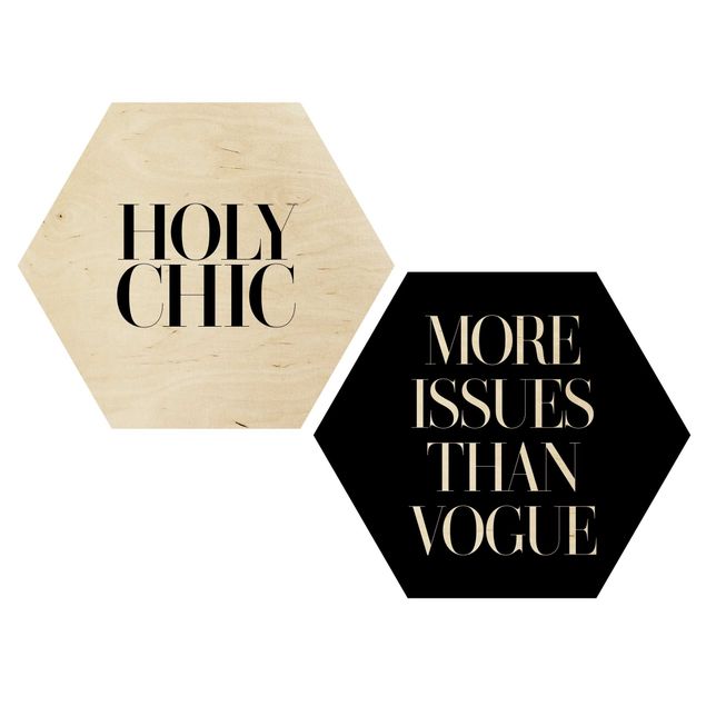 Tableaux en bois Holy Chic & Vogue