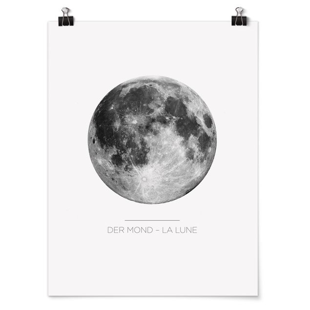 Affiche citations The Moon - La Lune