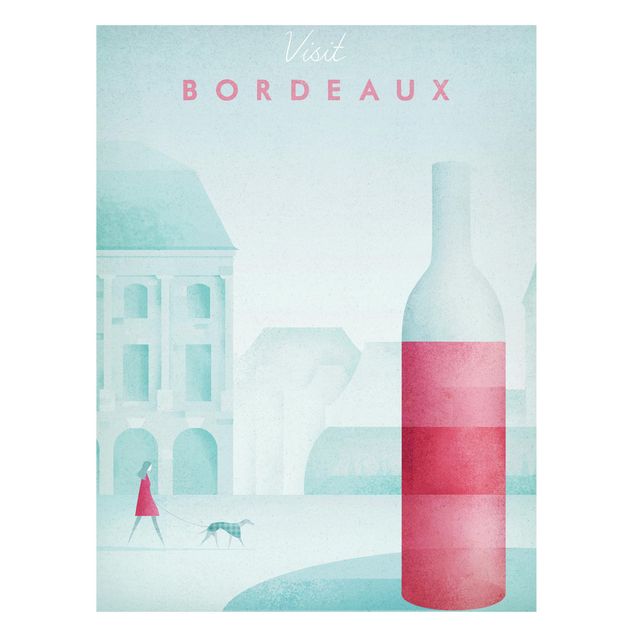 Tableau vintage Poster de voyage - Bordeaux
