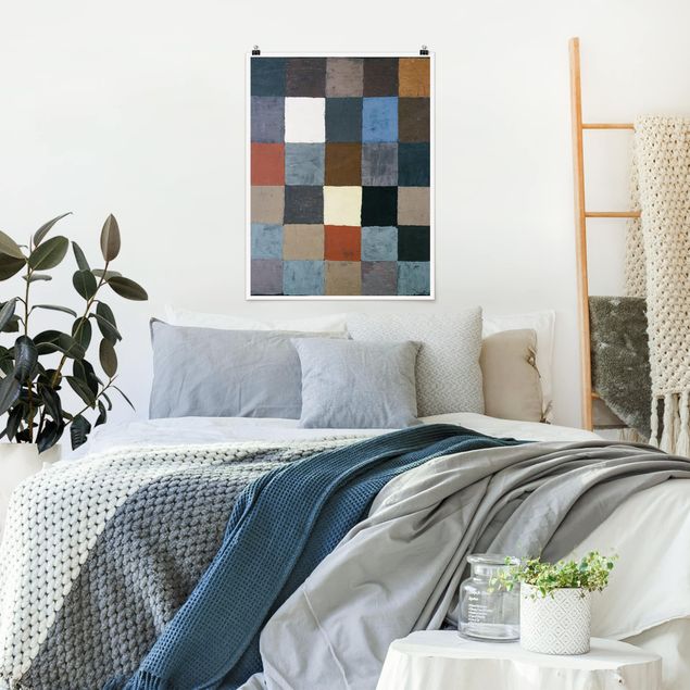 Tableaux moderne Paul Klee - Tableau des couleurs (sur gris)