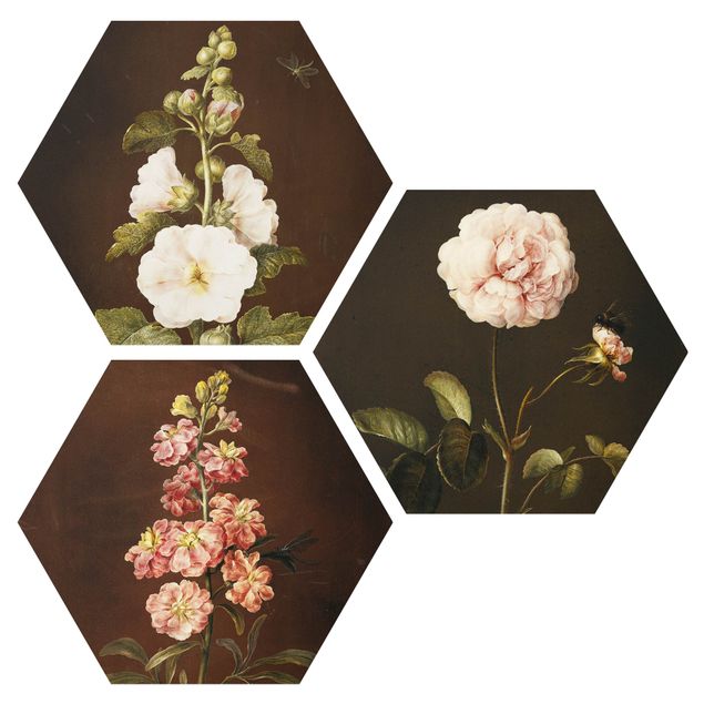 Tableaux fleurs Barbara Regina Dietzsch - Roses et Levkkoje