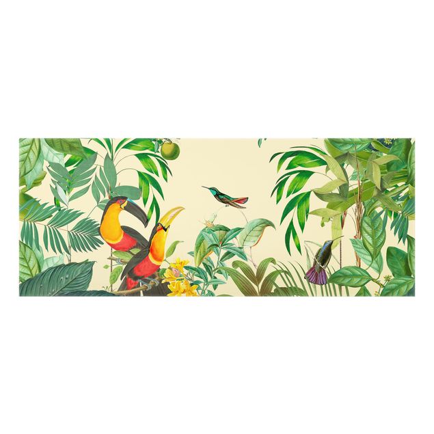 Tableaux de Andrea Haase Collage Vintage - Oiseaux dans la jungle