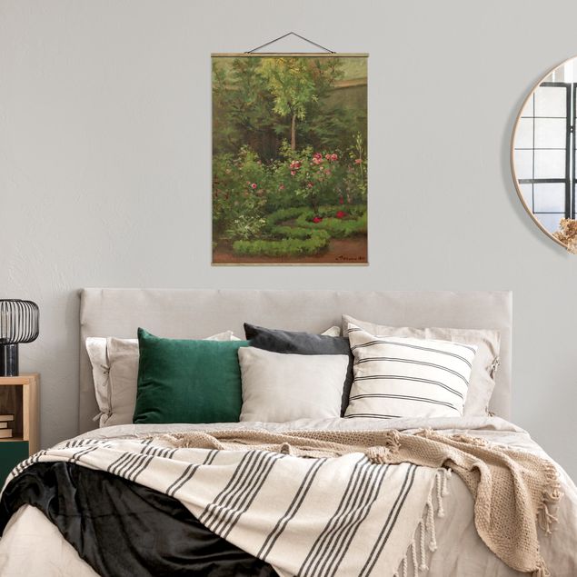 Tableau paysage Camille Pissarro - Un jardin de roses