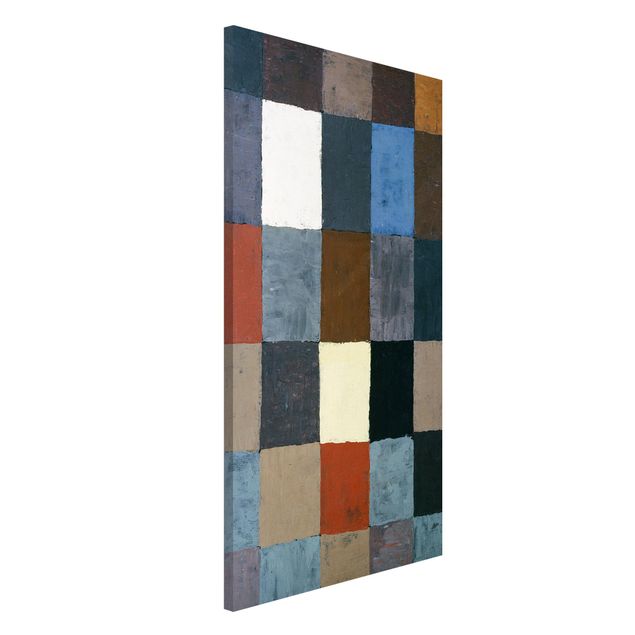 Déco murale cuisine Paul Klee - Tableau des couleurs (sur gris)