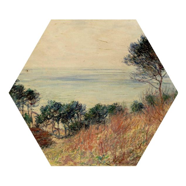 Tableaux en bois avec plage & mer Claude Monet - La côte de Varengeville