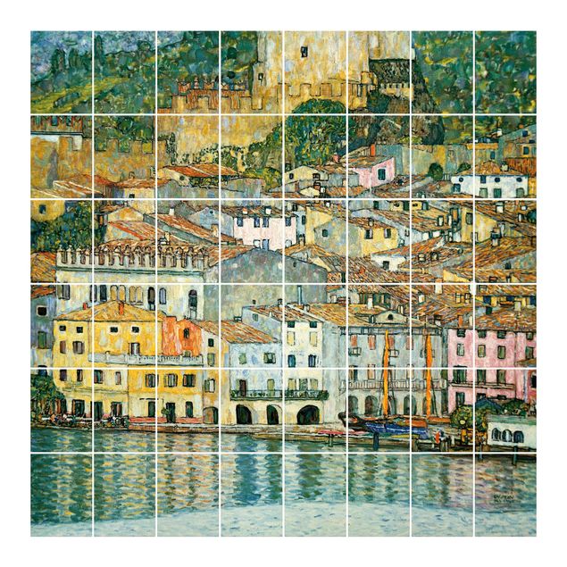 Sticker pour carrelage avec image - Gustav Klimt - Malcesine On Lake Garda