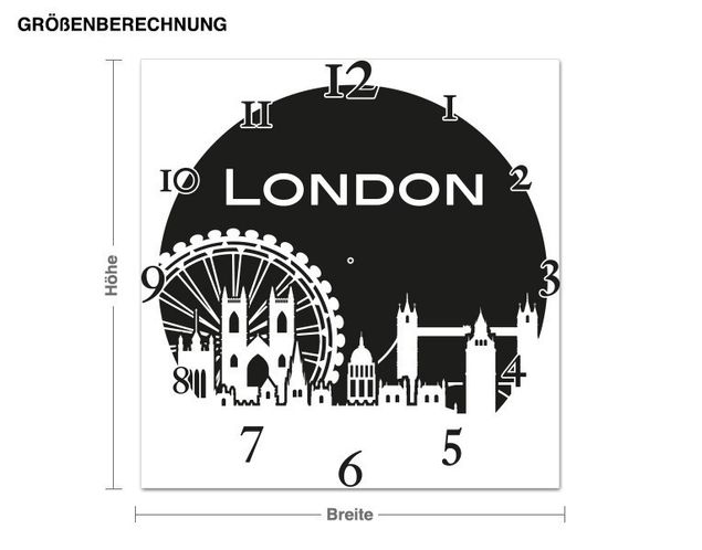 Stickers muraux ville Logo Londres
