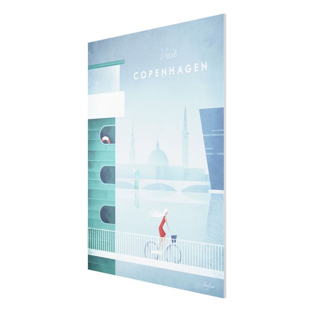 Tableau ville du monde Poster de voyage - Copenhague