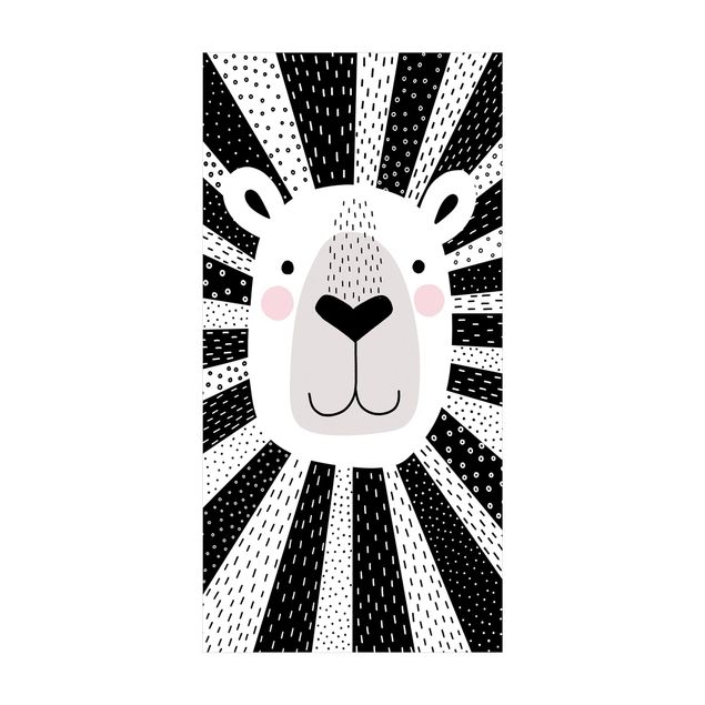 tapis contemporain Zoo à motifs - Lion