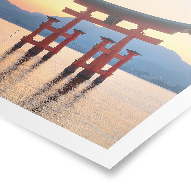 Tableaux Asie Torii à Itsukushima