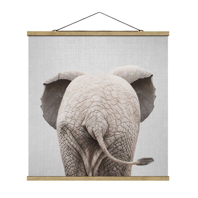 Tableau moderne Bébé Eléphant de dos