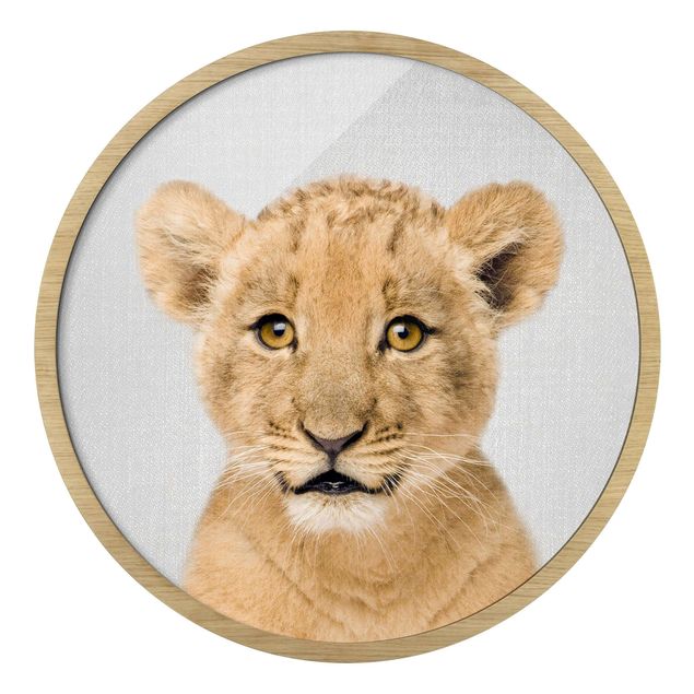 Tableaux encadrés animaux Bébé Lion Luca